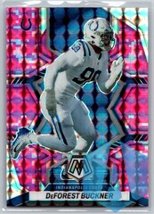 2022 Panini Mosaic Pink Camo Prizm #227 DeForest Buckner Colts